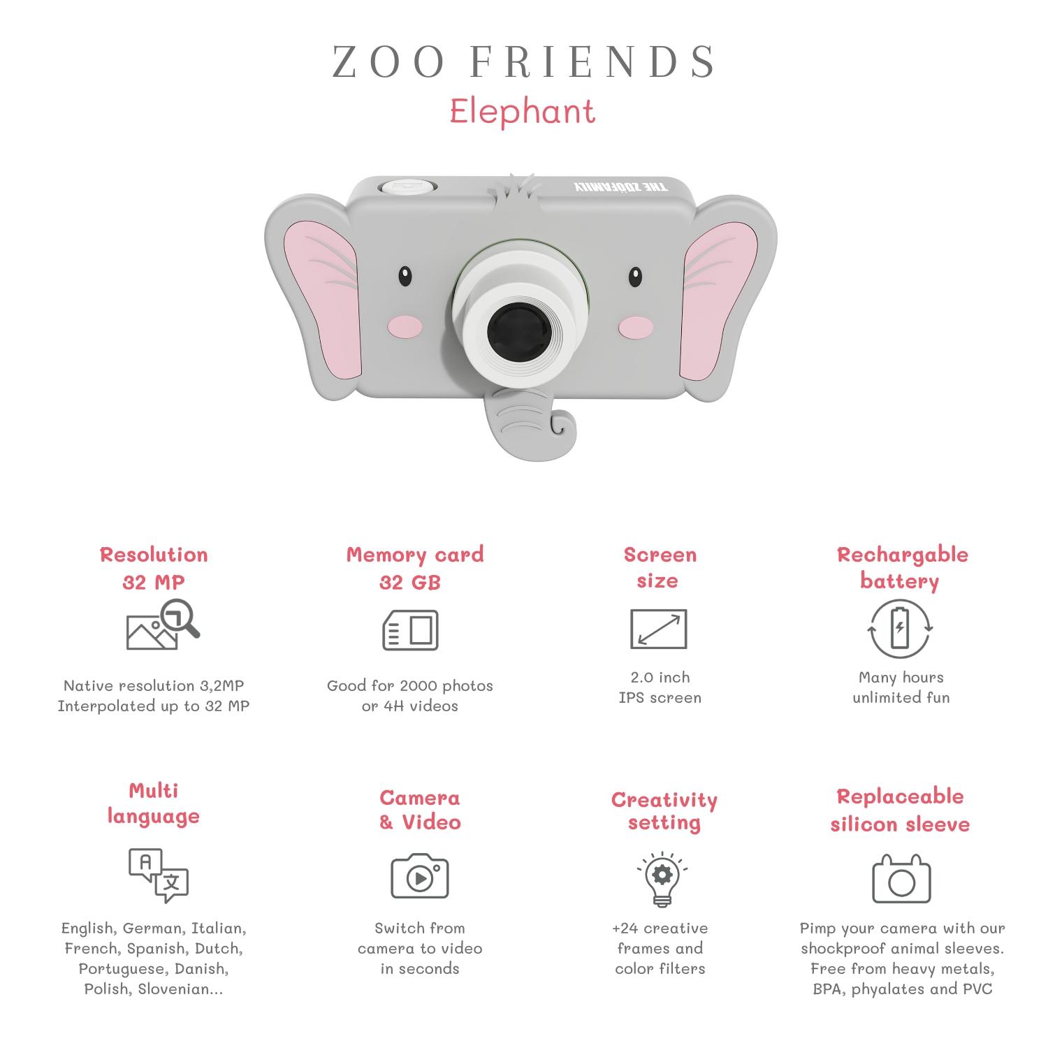 The Zoofamily - Kinderkamera "Zoo Friends"