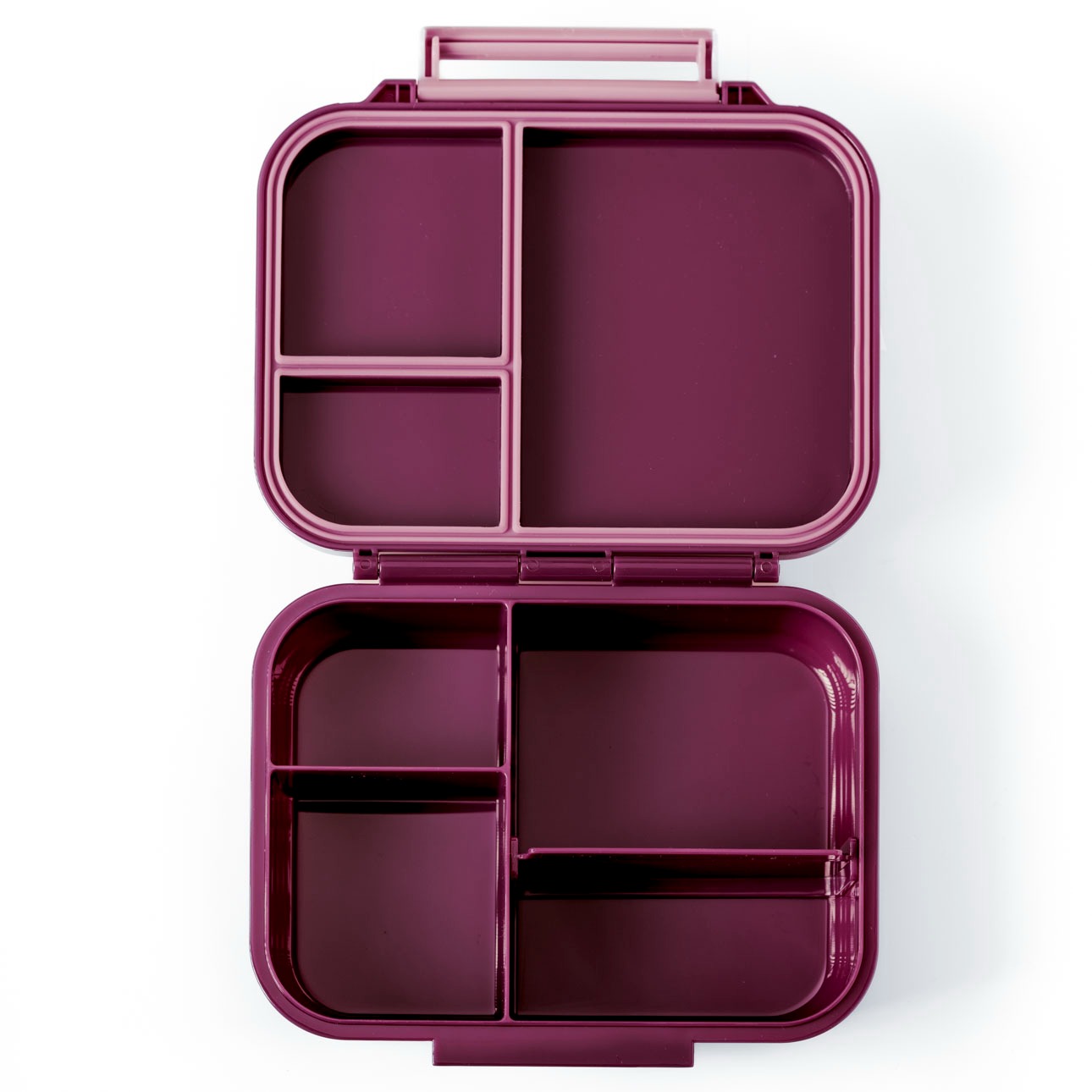 LEKKABOX - Mini Classic Lunchbox  mit 3 Fächern Plum