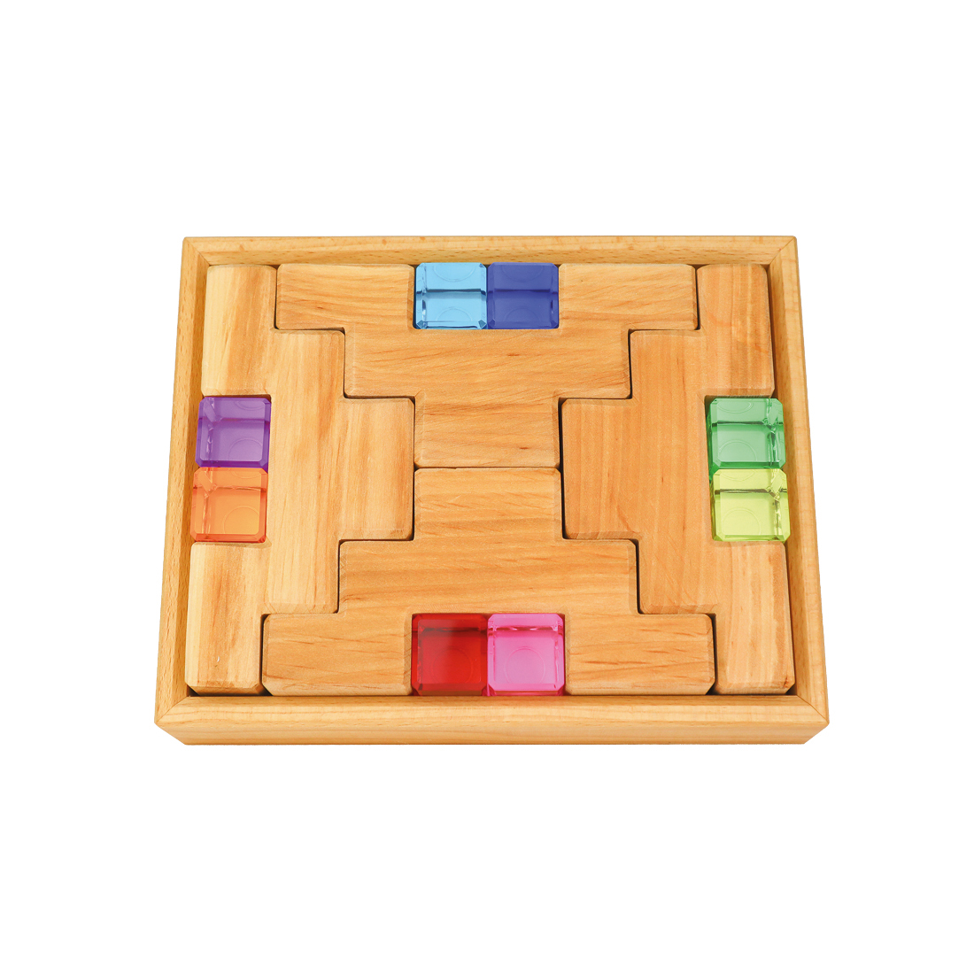 Bauspiel - Treppenklötze mit Lichtbauquadern