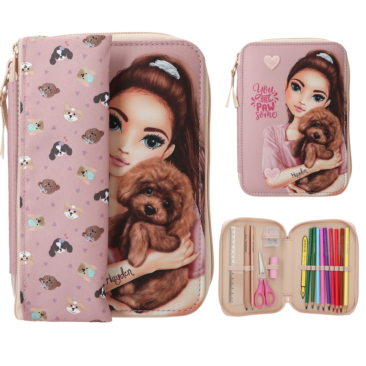 TOPModel - Basic Duo Federtasche Hund KITTY and DOGGY