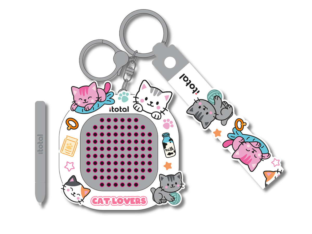 itotal - Schlüsselanhänger Puzzle Katze