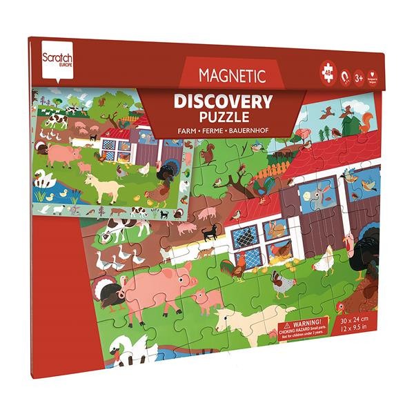Scratch - Magnetpuzzle Discovery Bauernhof