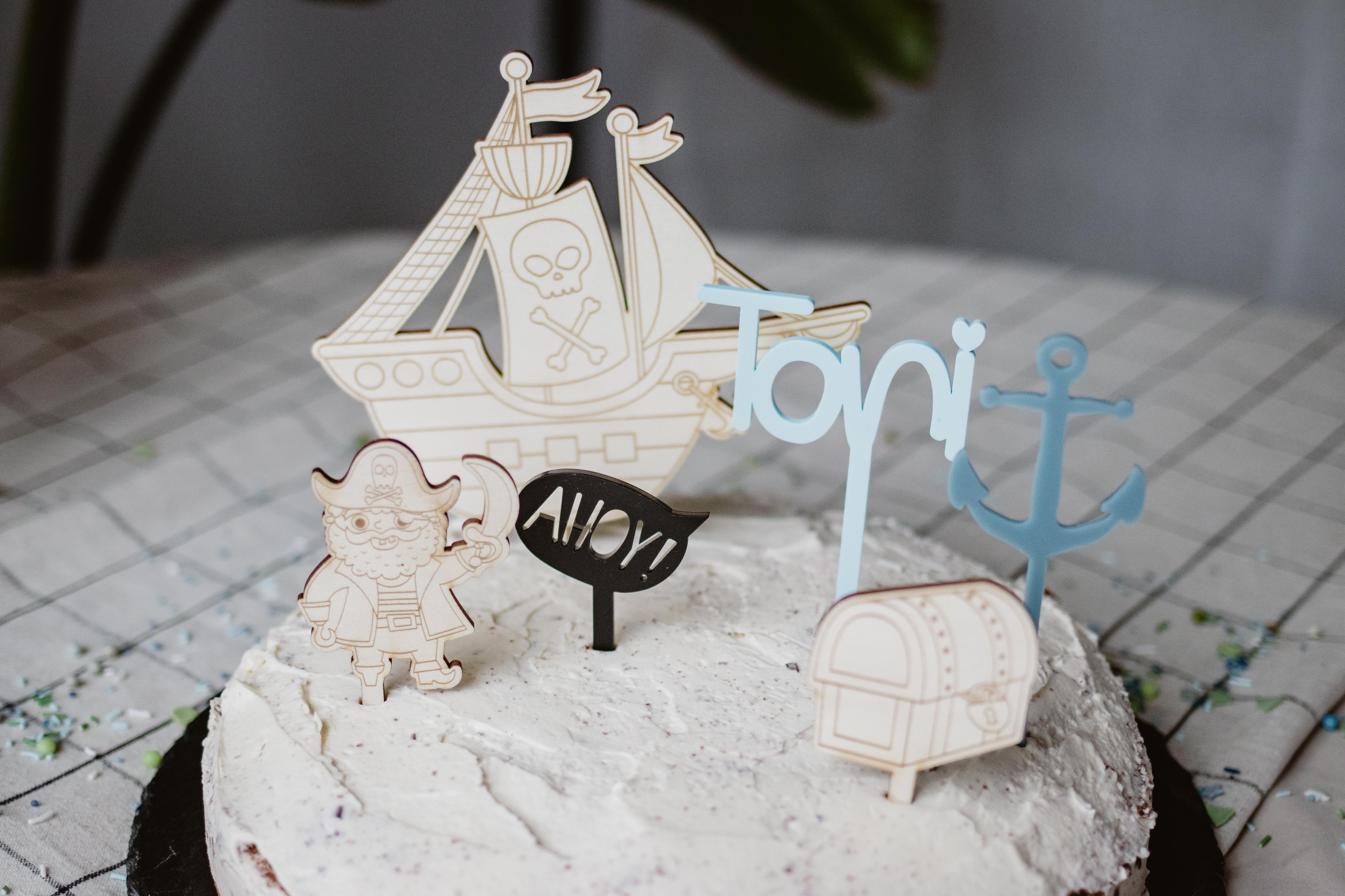 Invy Design - Cake Topper "Pirat" 5er Set