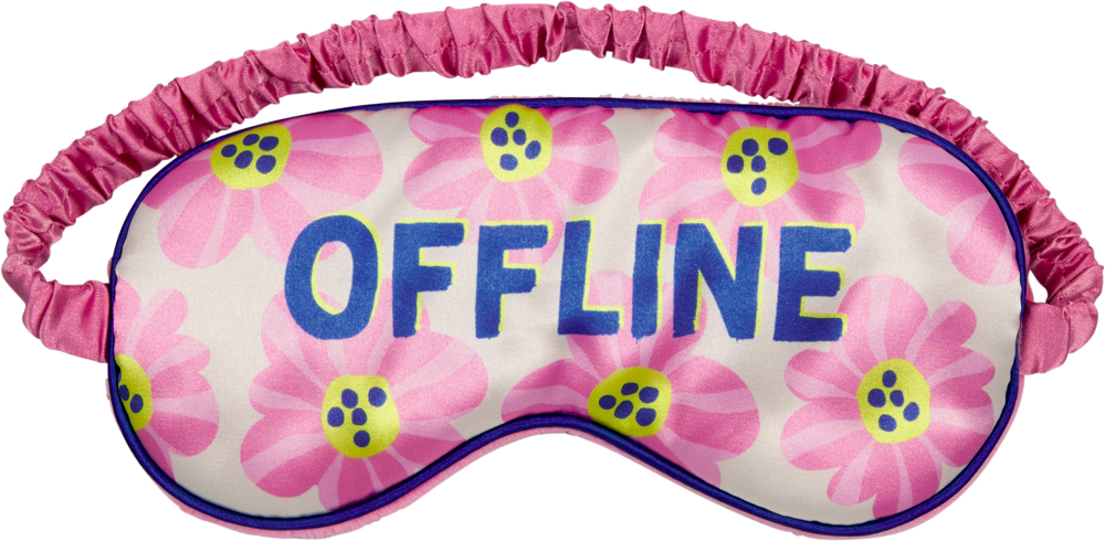Spiegelburg - Schlafmaske rosa "Offline"