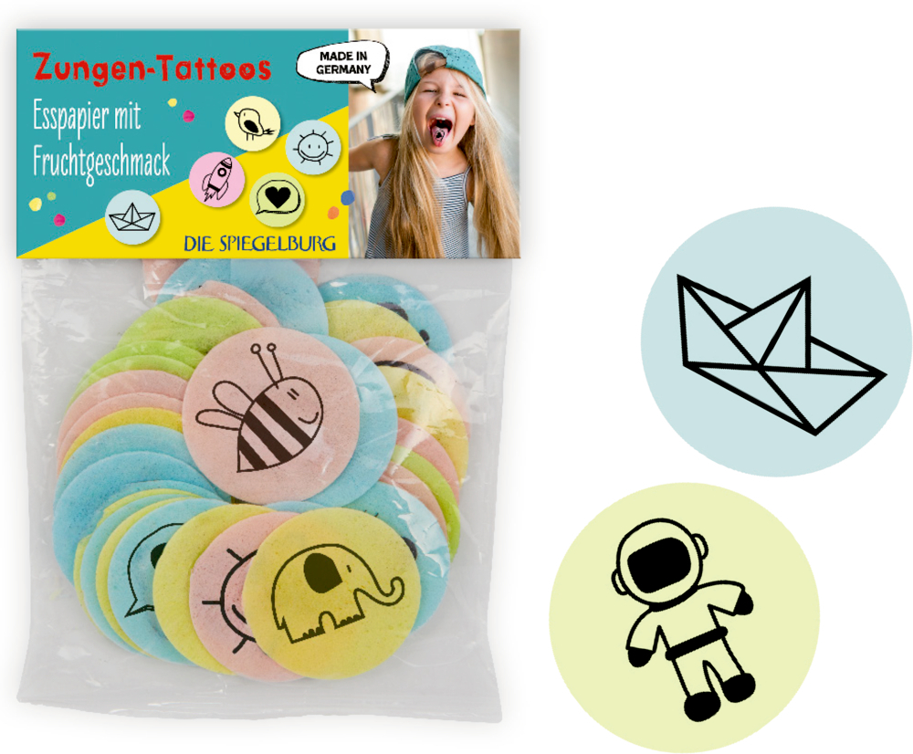 Spiegelburg - Zungentattoos