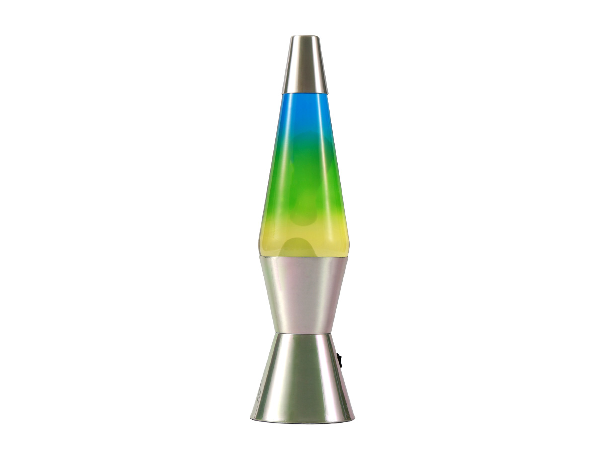 itotal - Lavalampe LED Spaceship chrom/gelb/blau