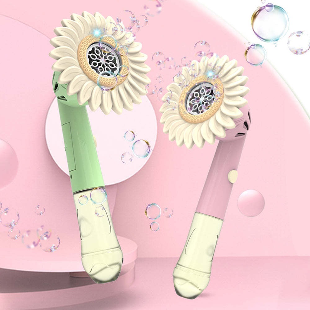 Fun Trading - Seifenblasenmaschine Sonnenblume mit 120 ml Flüßigkeit