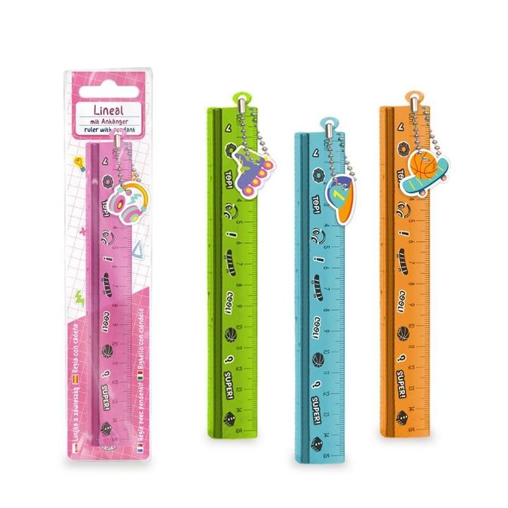 Trendhaus - ABC Lineal 15cm mit Anhänger