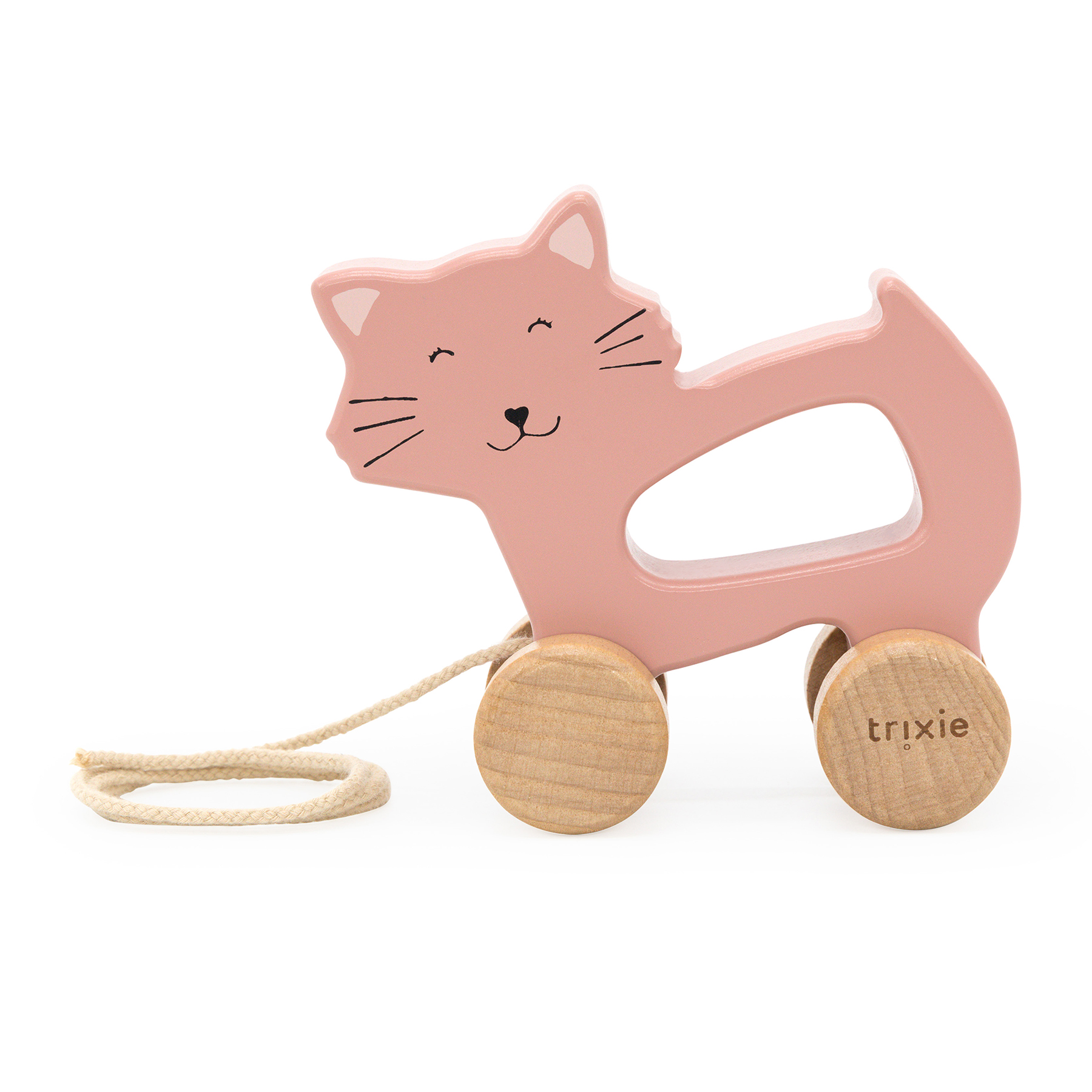 Trixie - Holz-Nachziehtier Mrs. Cat