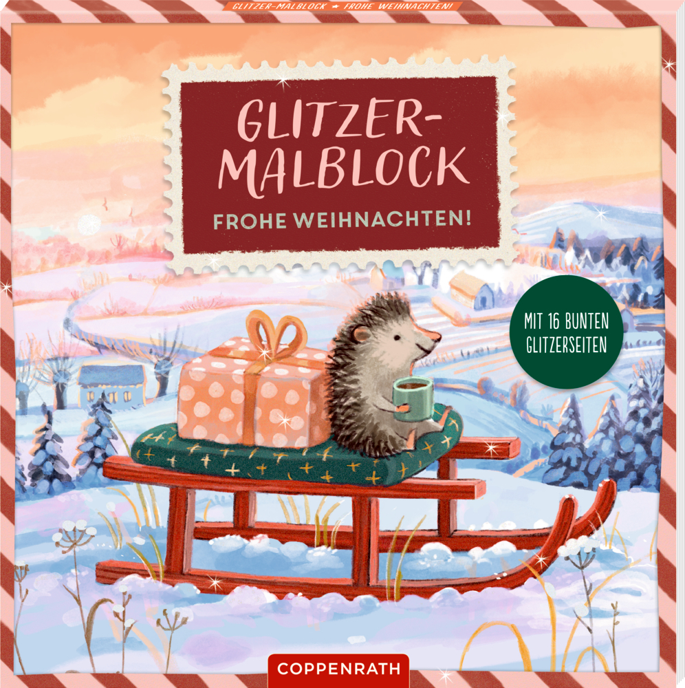Spiegelburg - Malblock mit Glitzer: Frohe Weihnachten