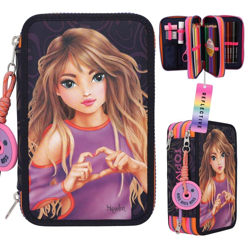 topmodel_federtasche_night_light-4 TOPModel - Federtasche 3-Fach NIGHT LIGHT