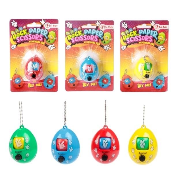 Toi-Toys - Schlüsselanhänger Ei "SchereSteinPapier"