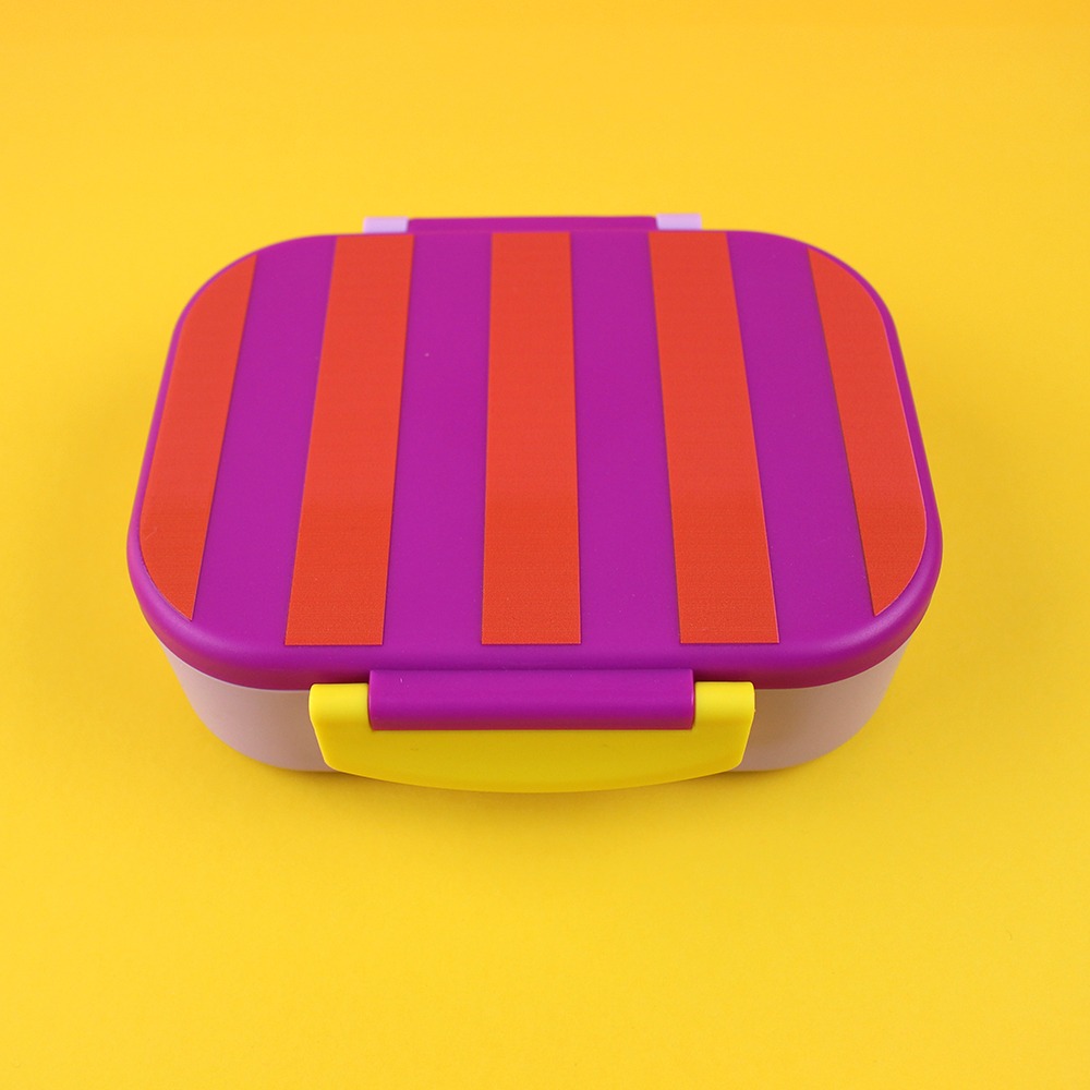 ava&yves - Lunchbox Streifen Violett/Rot