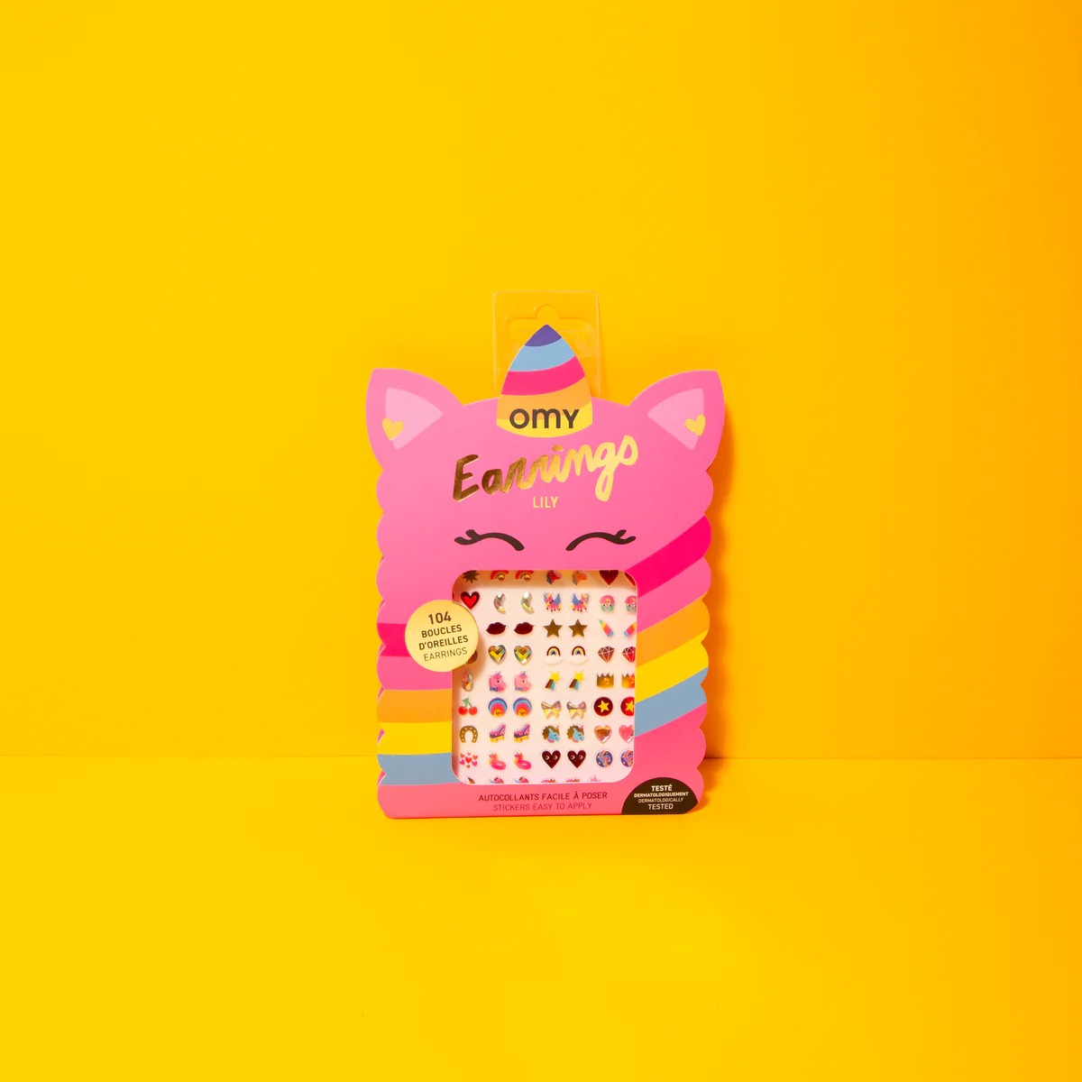 omy - Ohrring-Sticker LILY Einhorn