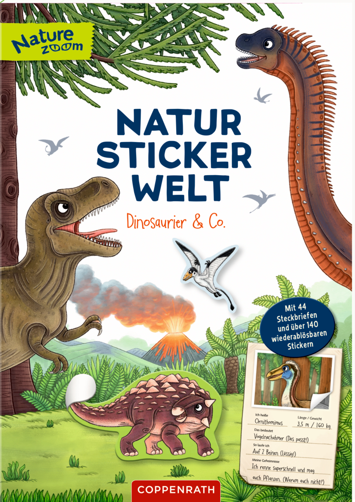 Spiegelburg - Natur-Stickerwelt: Dinosaurier und Co.