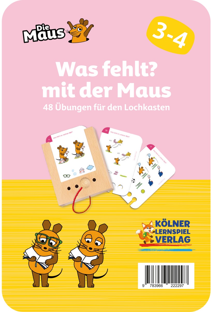 Kölner Lernspielverlag - Was fehlt mit der Maus 3-4