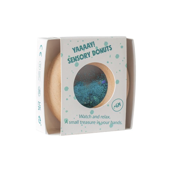 PETIT BOUM - Sensorikspielzeug "Calm Donut Turquoise"