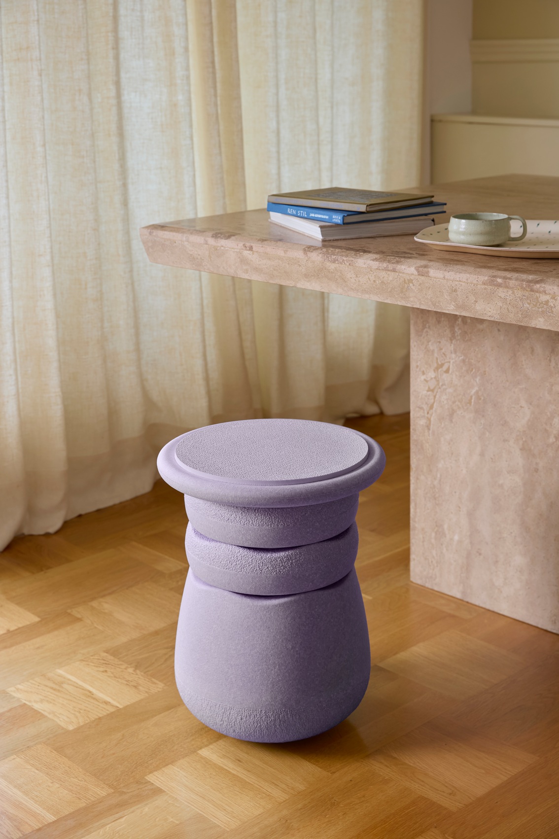 Stapelstein - Dynamic all pastell violett + gratis Pad