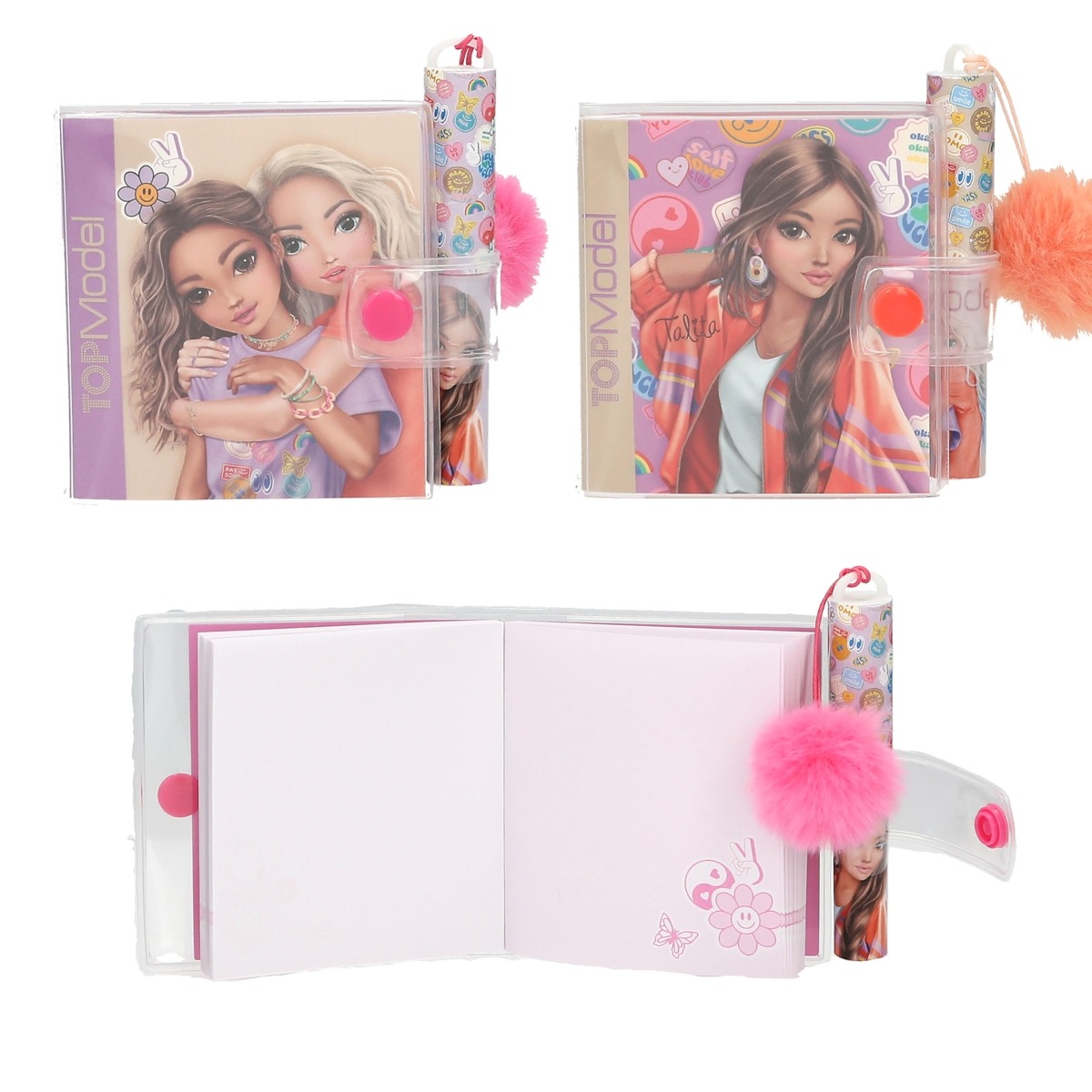 TOPModel - Mini Notizbuch mit Kugelschreiber GIRL POWER