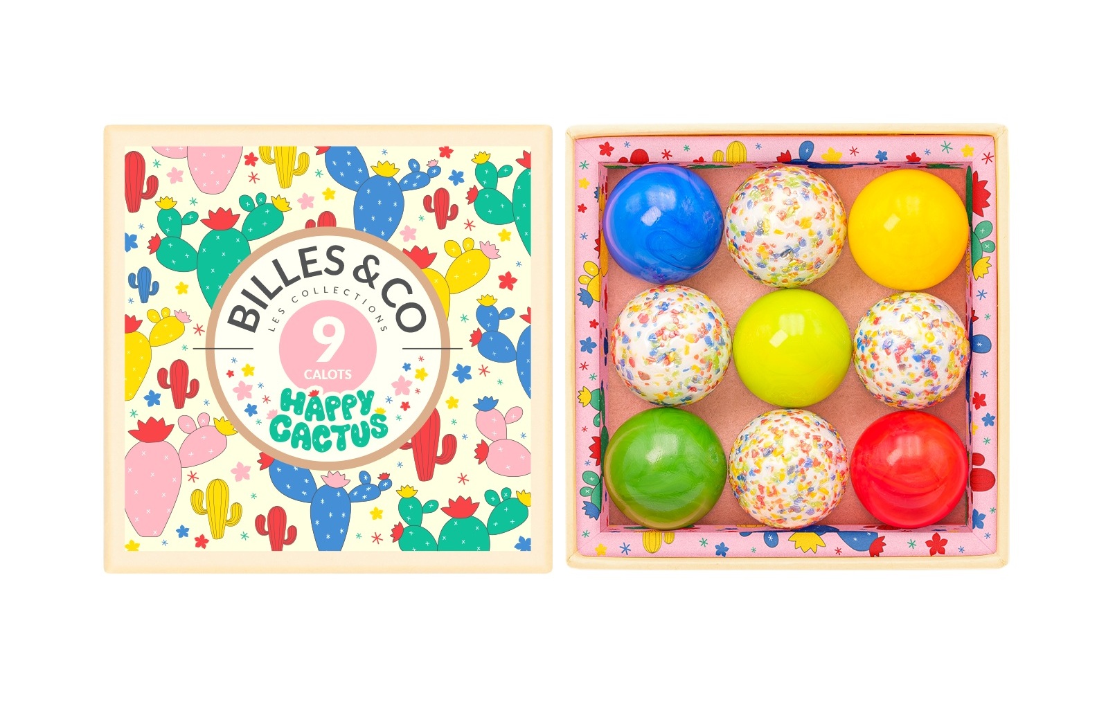 Billes & Co - Murmelbox 9er Happy Cactus