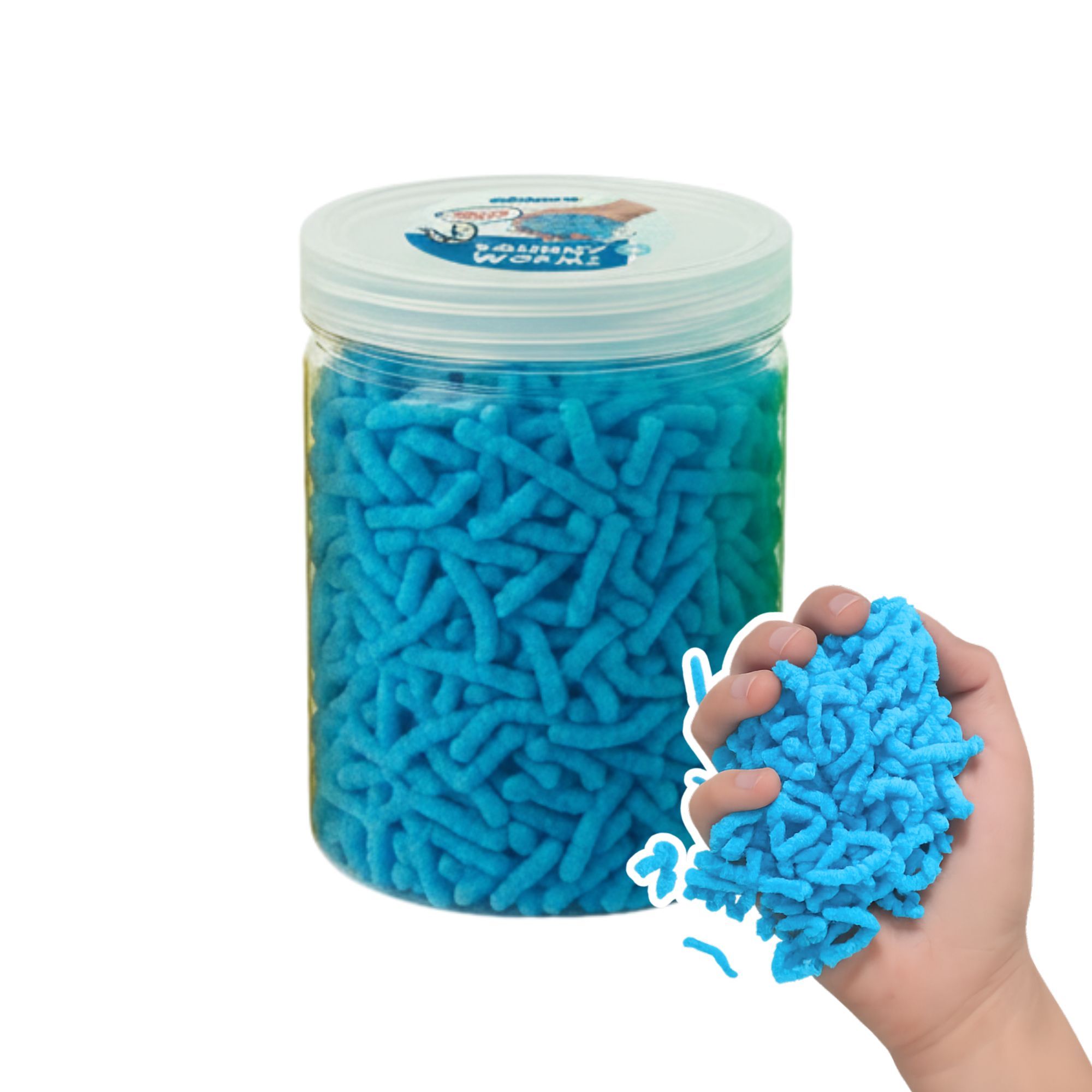 alldoro - Fidget: Squishy Worms blau
