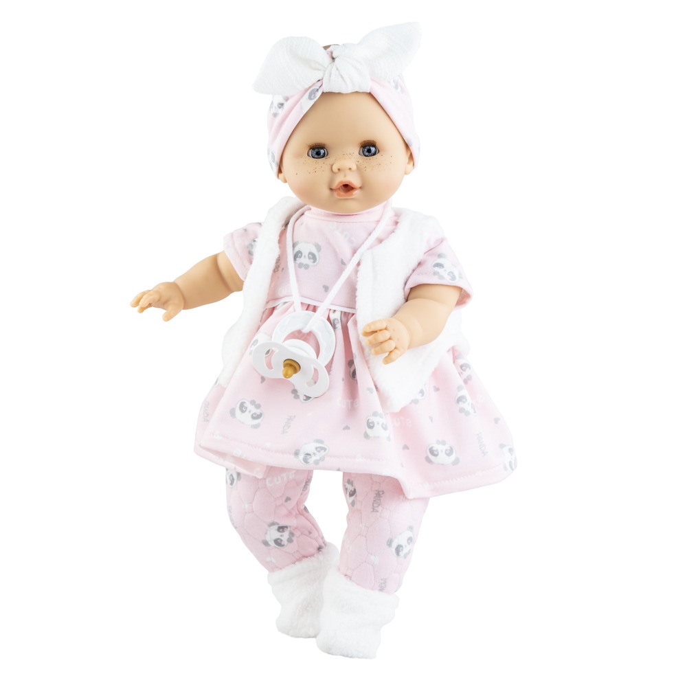 Paola Reina - sprechende Puppe Sonia 36cm Panda/rosa