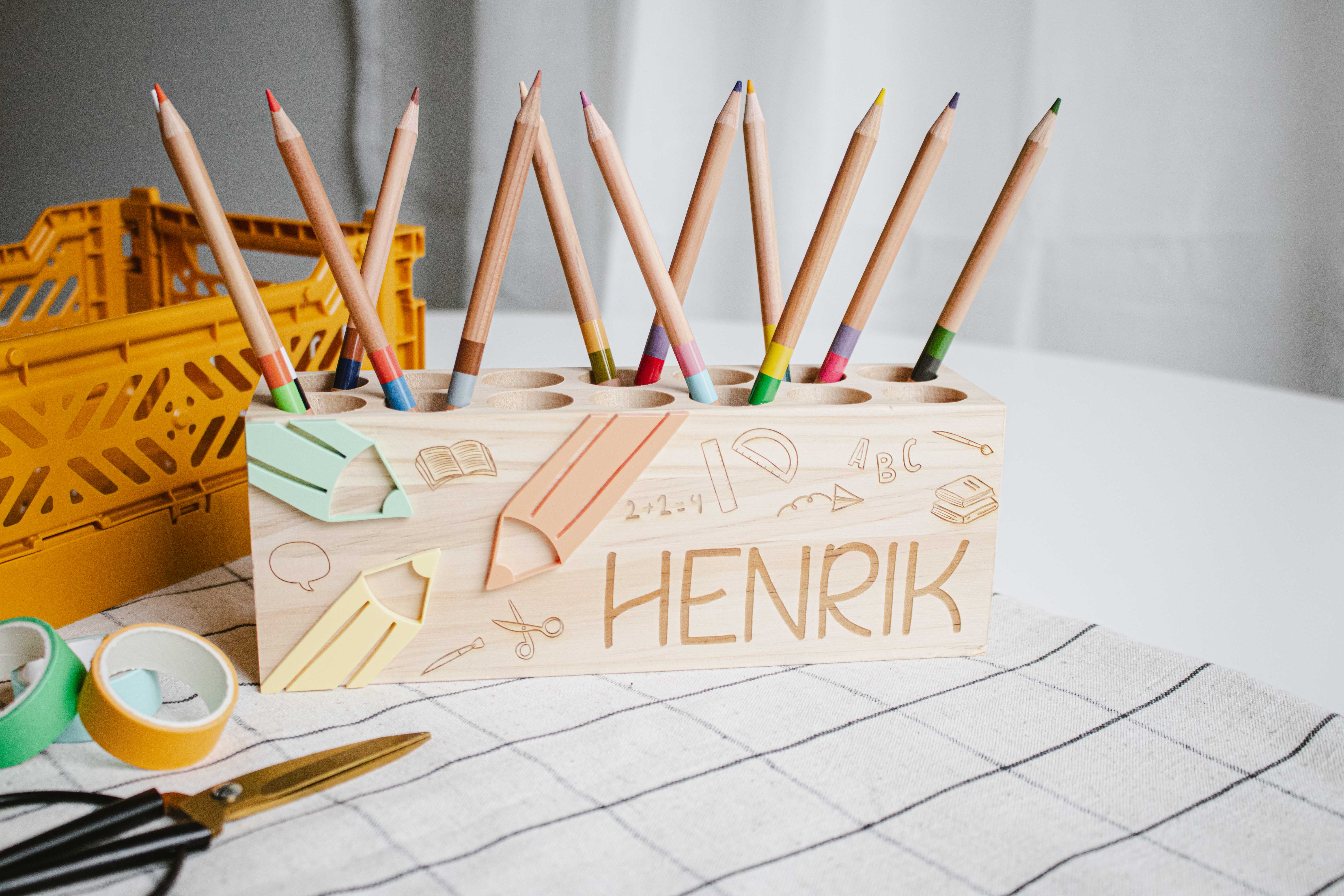 Invy Design - Schreibtisch-Organizer "Schulicons"