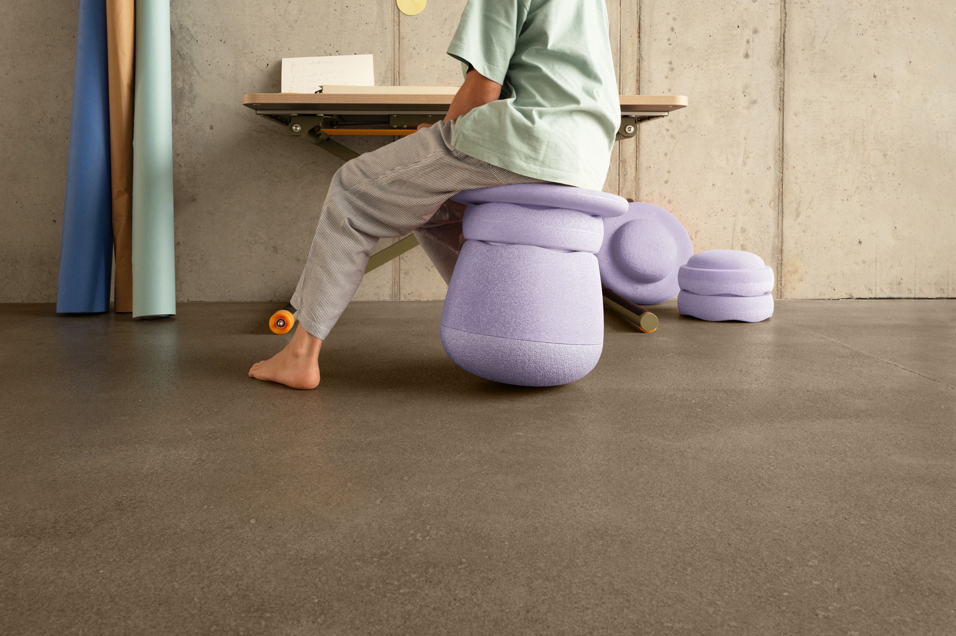 Stapelstein - Dynamic all pastell violett + gratis Pad