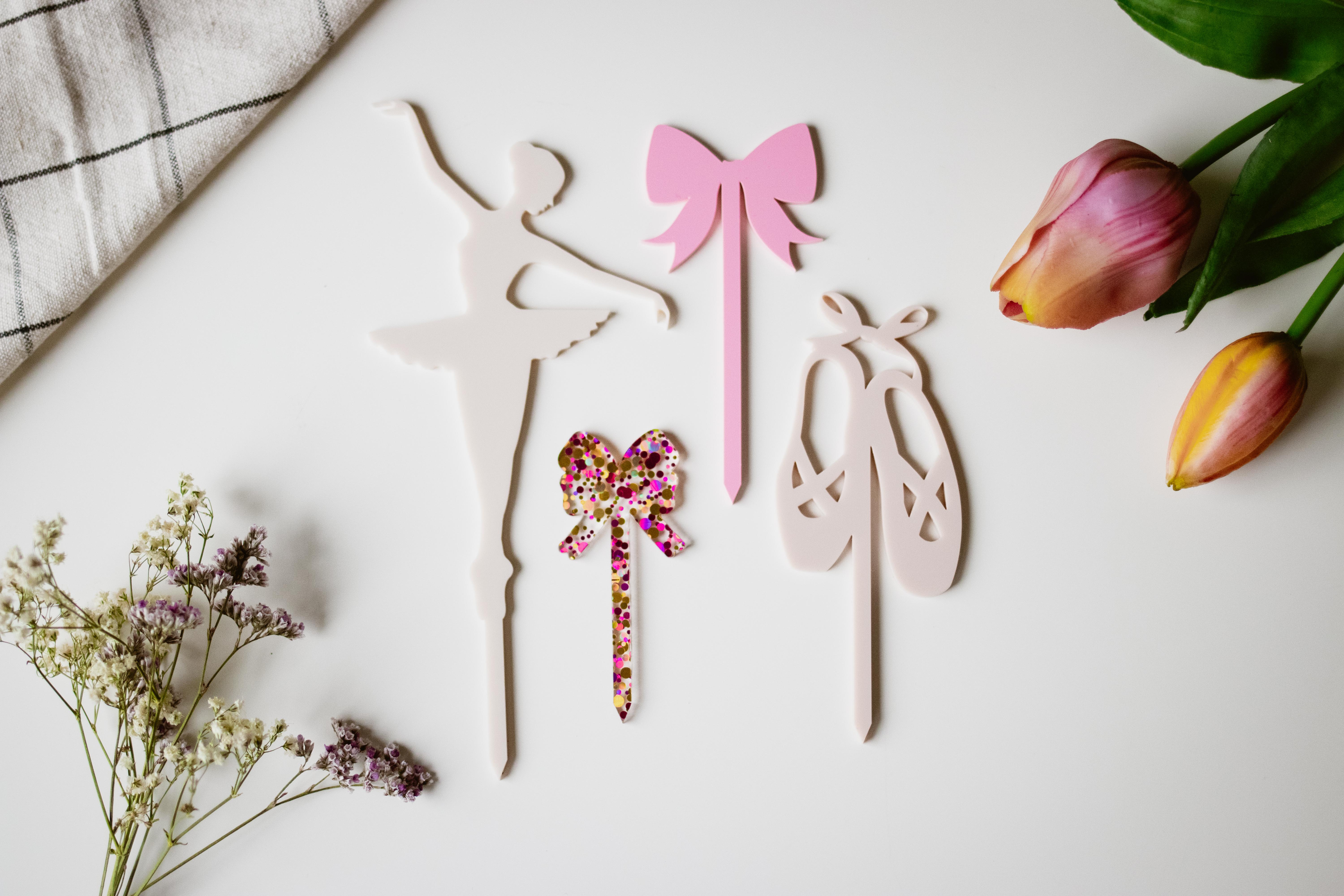 Invy Design - Cake Topper "Ballerina" 4er Set 