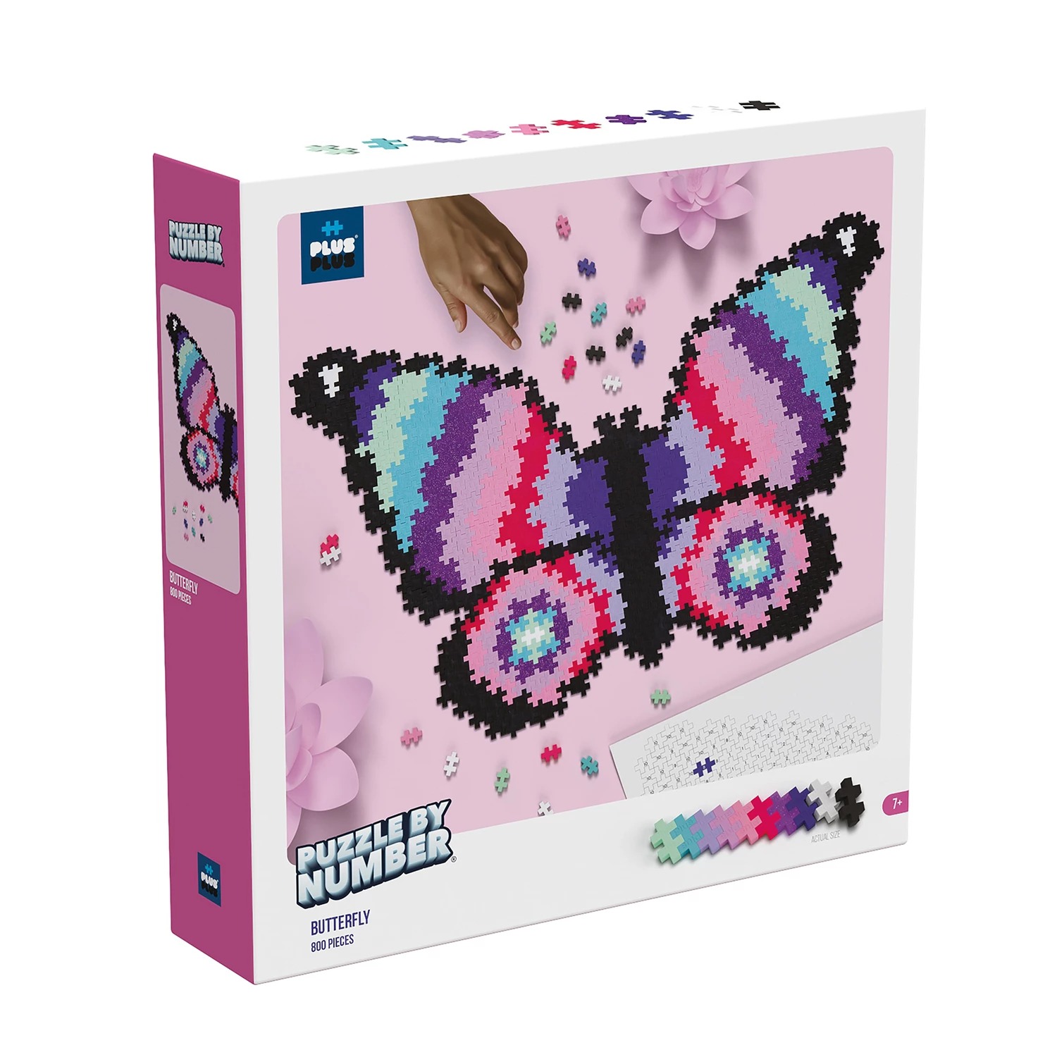 PLUS PLUS - Kreativ Bausteine 800 Stück Puzzle Schmetterling