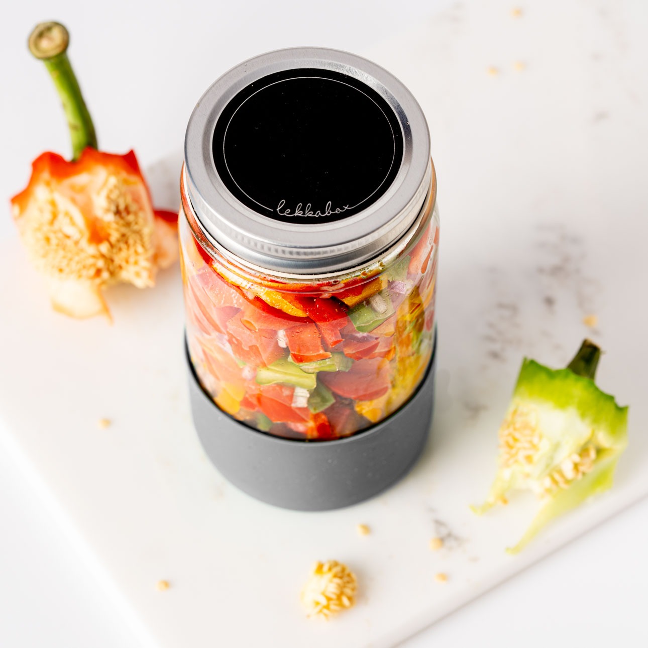 LEKKABOX - Meal Prep Glas Slate 500ml