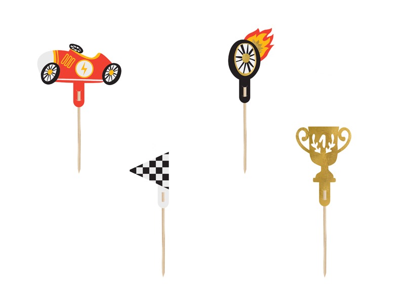 PartyDeco - Cupcake Topper Auto