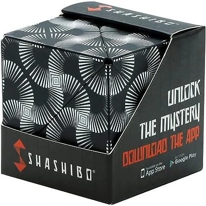 SHASHIBO - Geometrischer Magnetwürfel Black and White