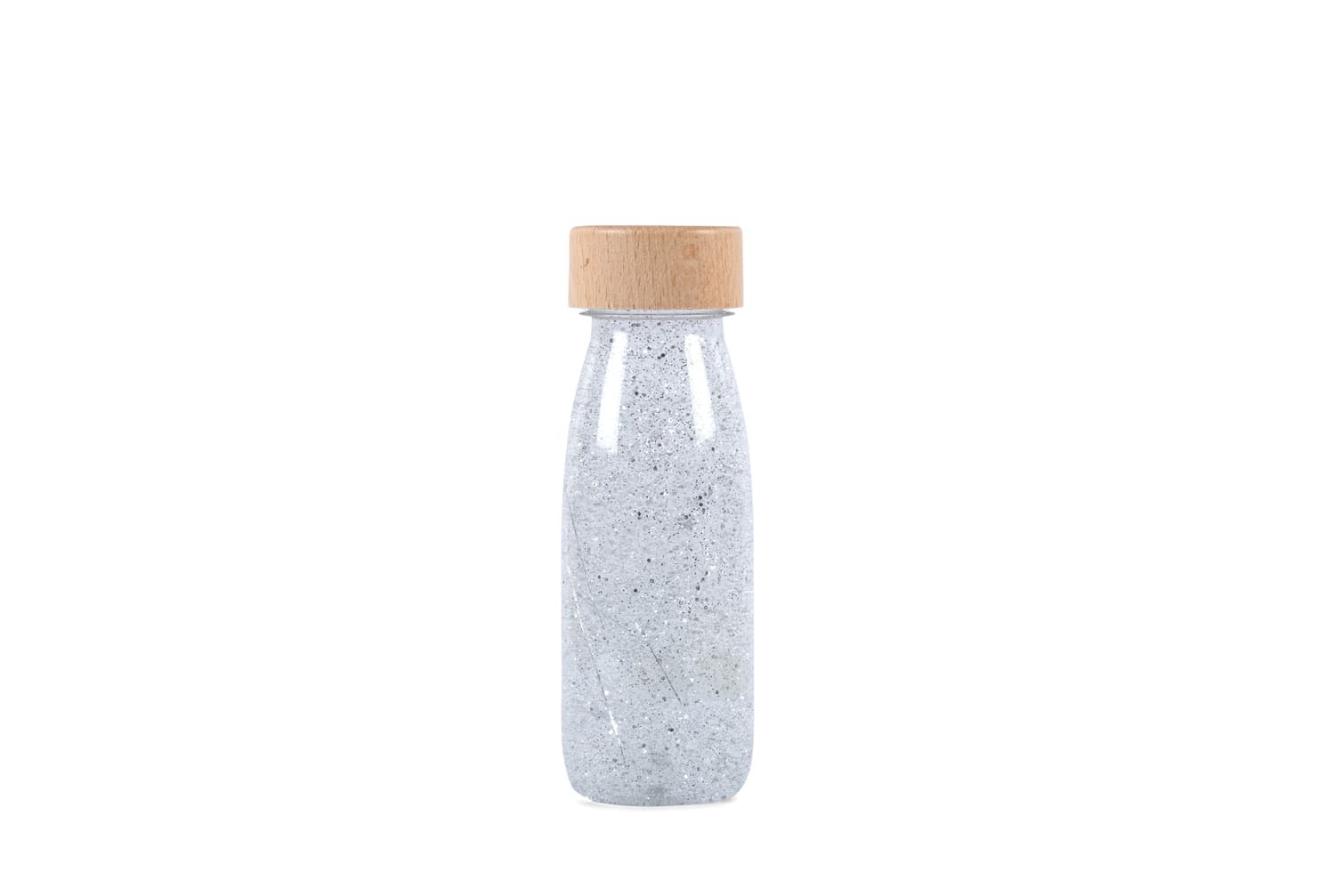 PETIT BOUM - Sensorikspielzeug "Float Bottle Silver" 