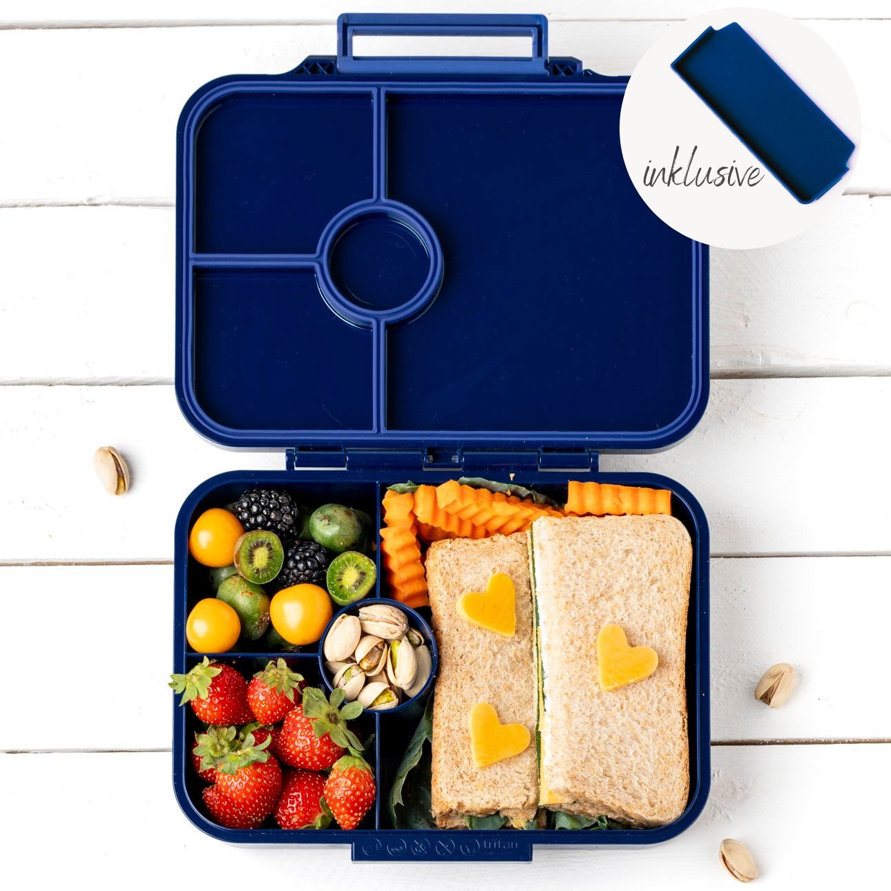 LEKKABOX - Classic Lunchbox mit 4 Fächern Cosmic  