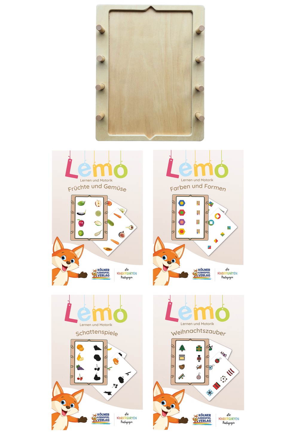Kölner Lernspielverlag -  Lemo Starterset ab 3 + 4 Kartensätze