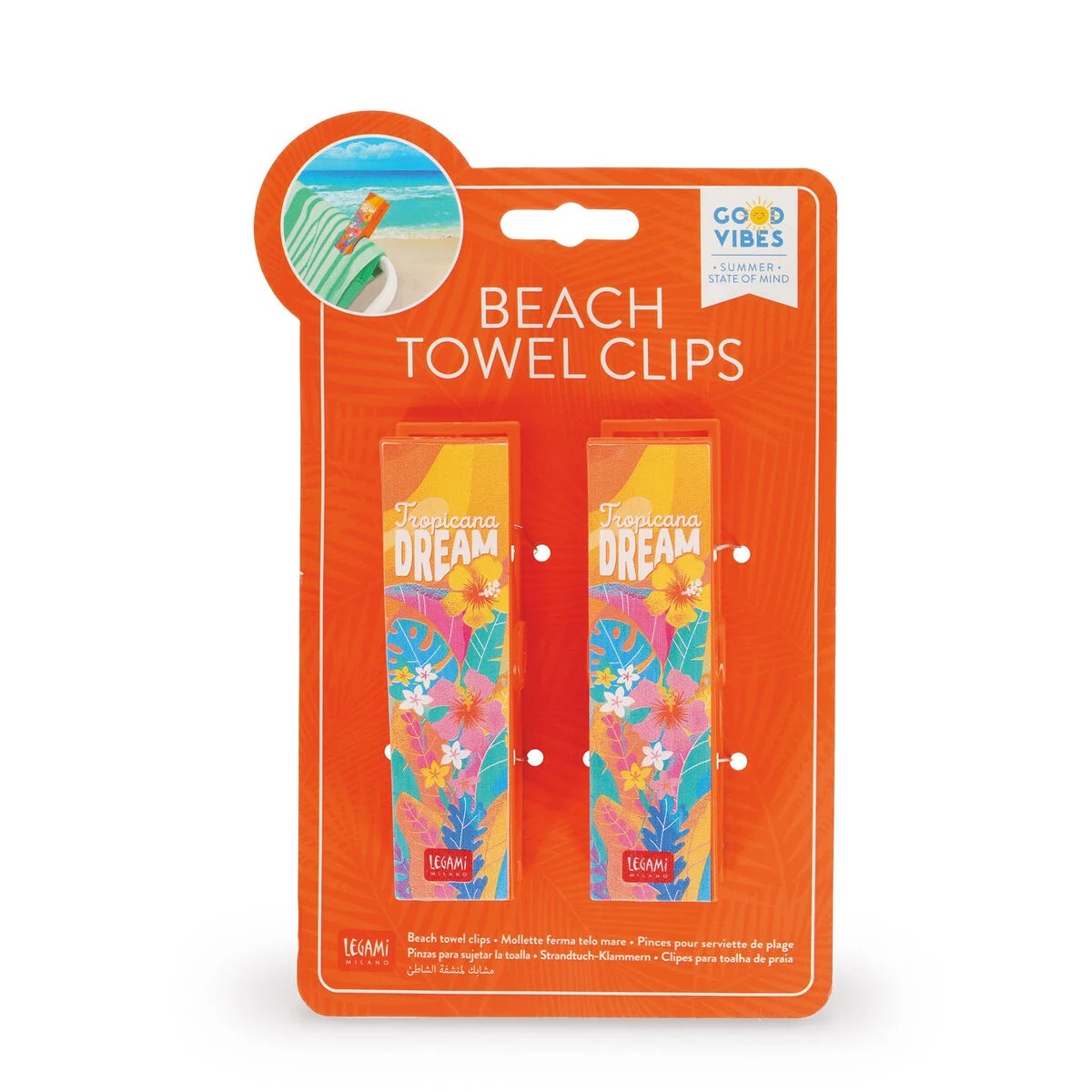 Legami - Handtuchclips Tropicana