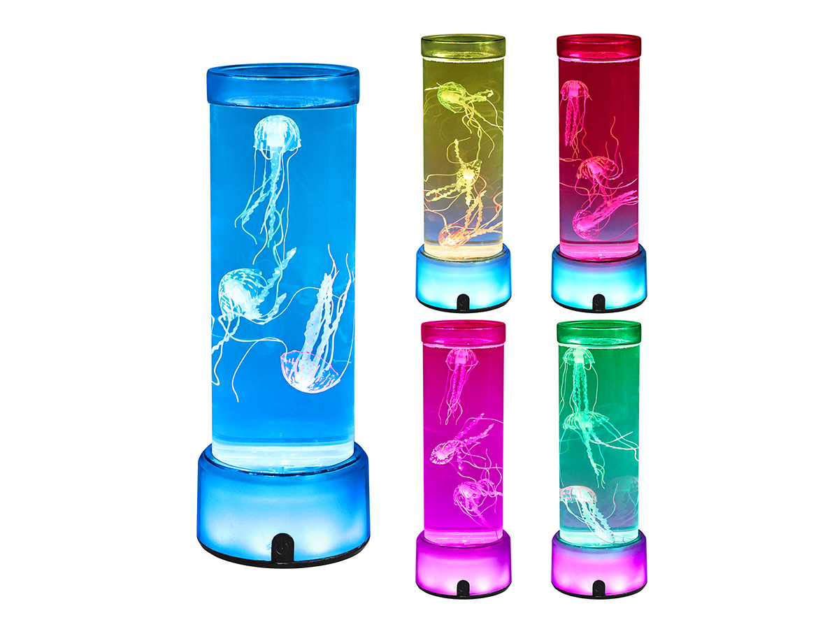 itotal - Quallenlampe mit farbwechselndem Sockel