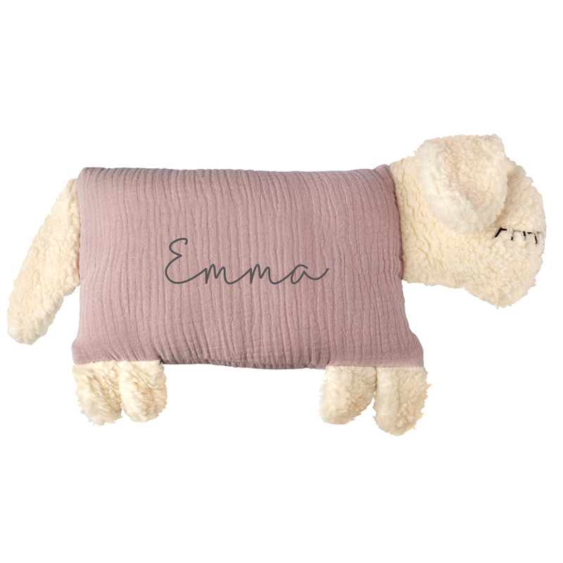 diegraefin_kuschelschaf_newdustyrosa_Ma-dchen Die Gräfin - Personalisiertes Kuschelschaf Musselin