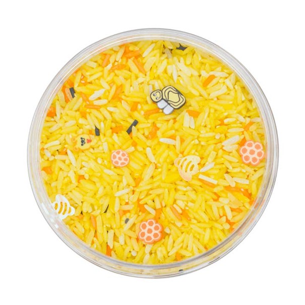 Leukmetletters - Sensorikspielzeug Play Rice 400g Honig-Mix