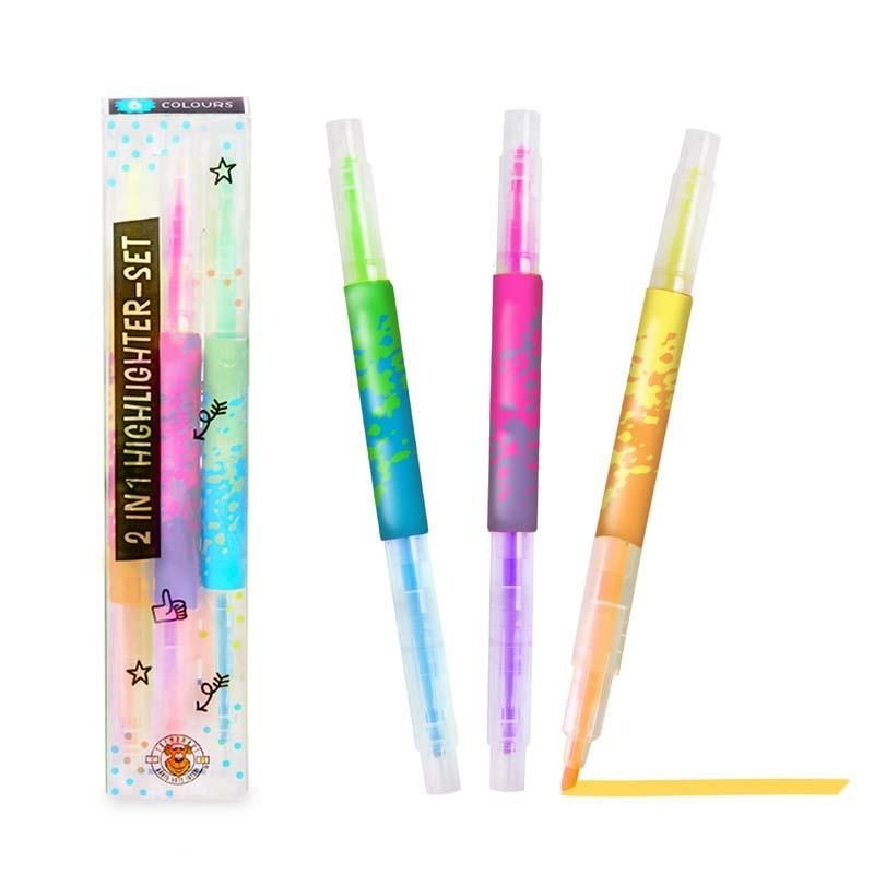 Trendhaus - Highlighter 2-in-1 3er-Set