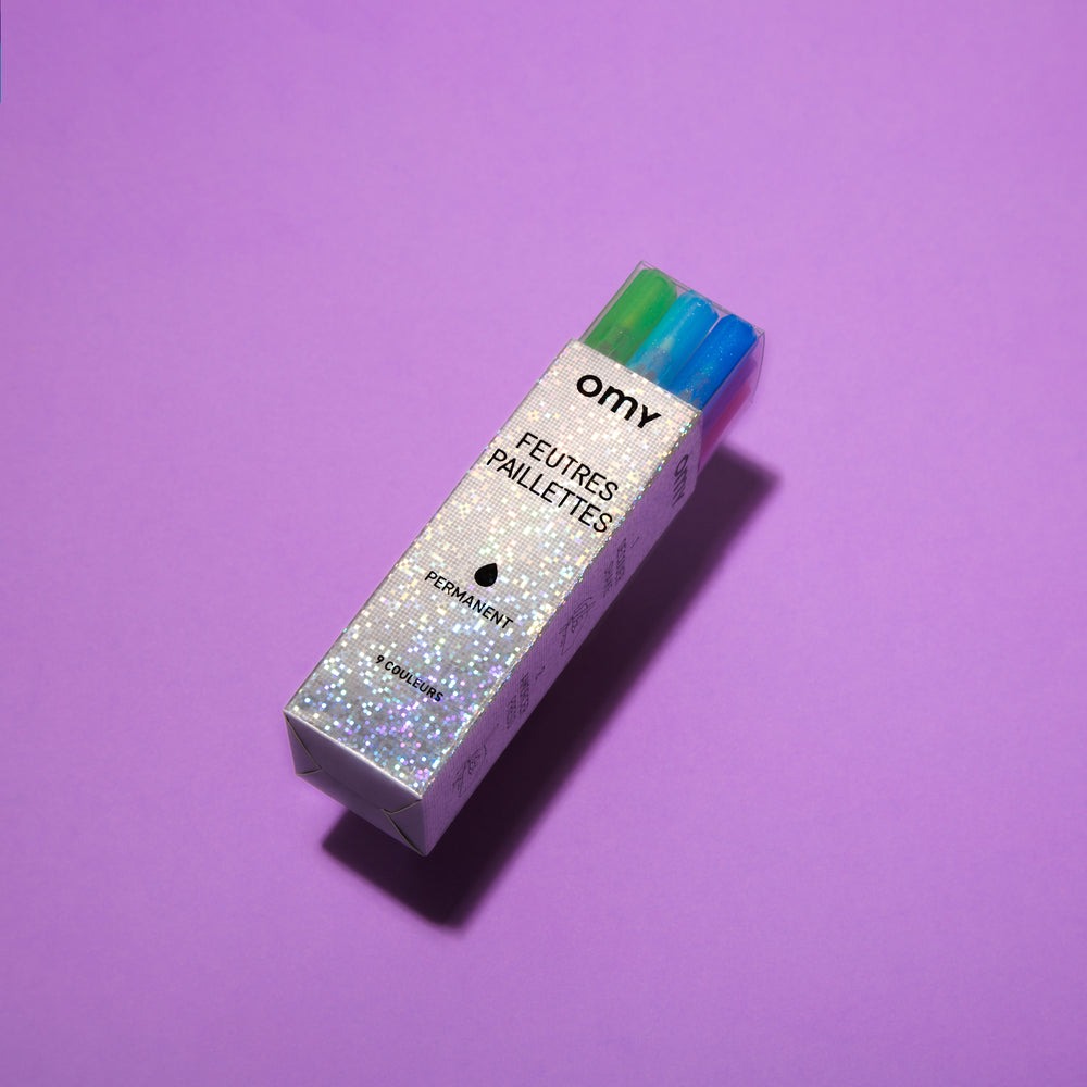 omy - Filzstifte Glitzer 9 St.