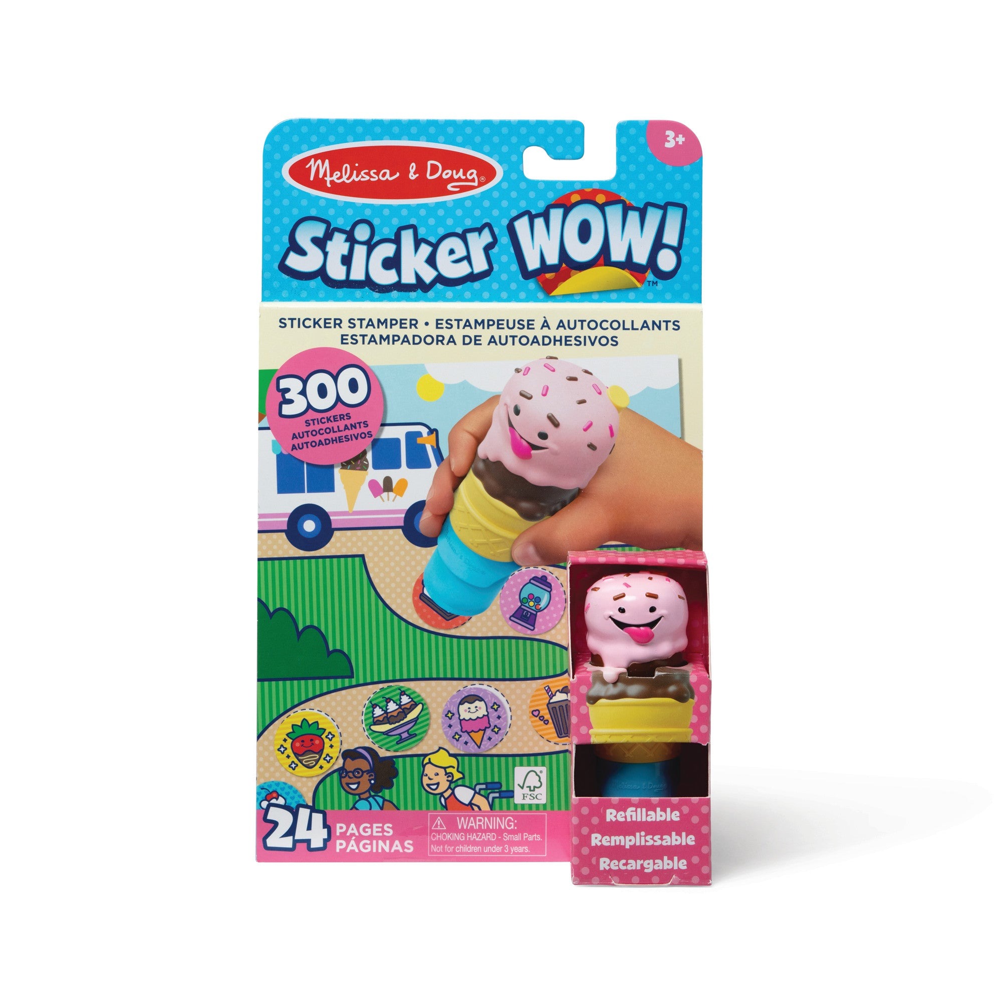 Melissa & Doug - Sticker WOW! Ice Cream Bundle