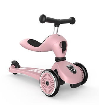 Scoot & Ride - Laufrad/Scooter Highwaykick 1 rose