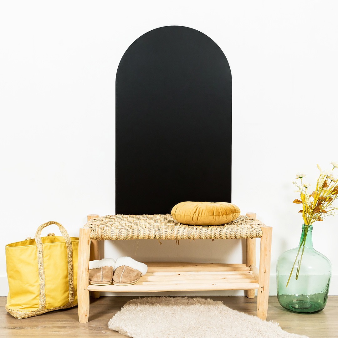 Ferflex - Magnettafel Bogen schwarz 100 x 58 cm