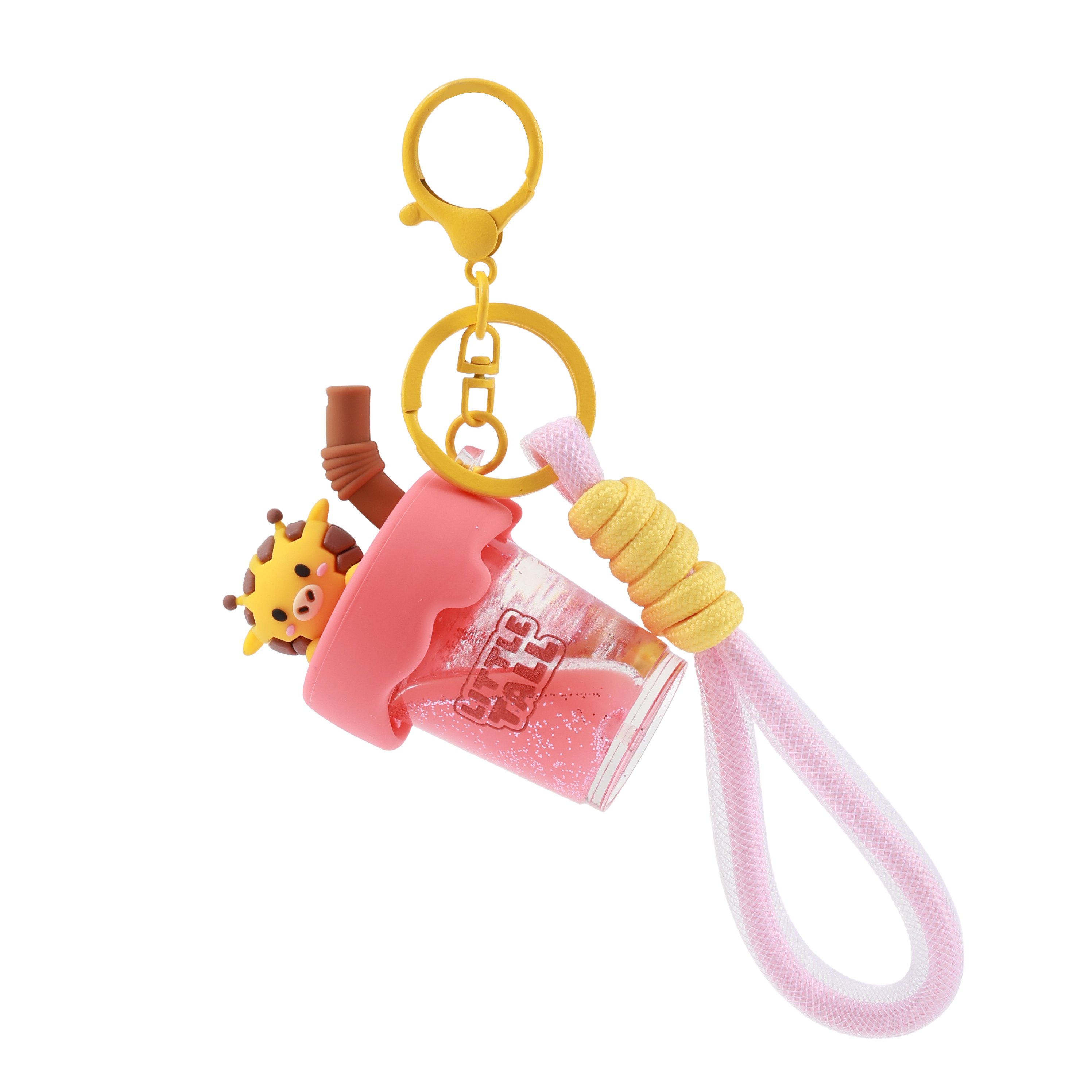 itotal - Schlüsselanhänger Bubble Tea Giraffe