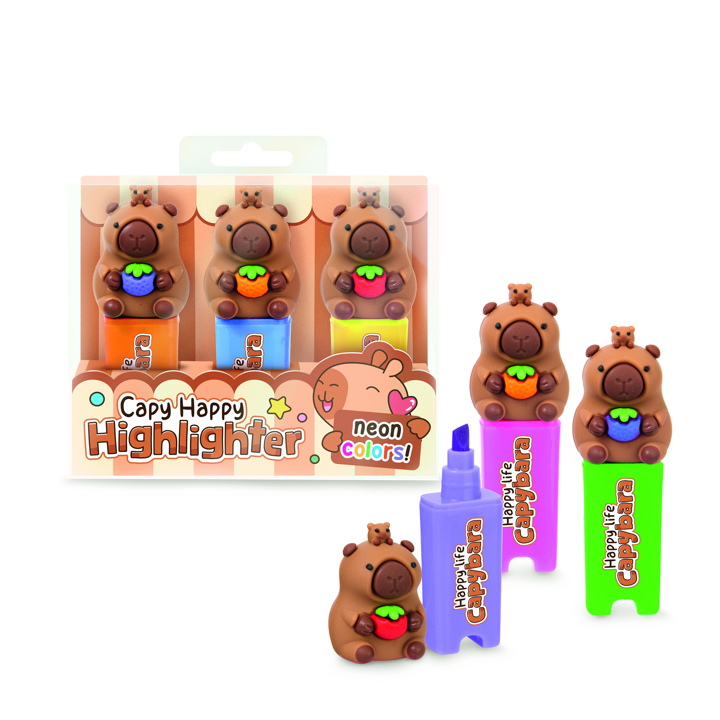 Trendhaus - Happy Life Capybara Highlighter Trendhaus - Happy Life Capybara Highlighter