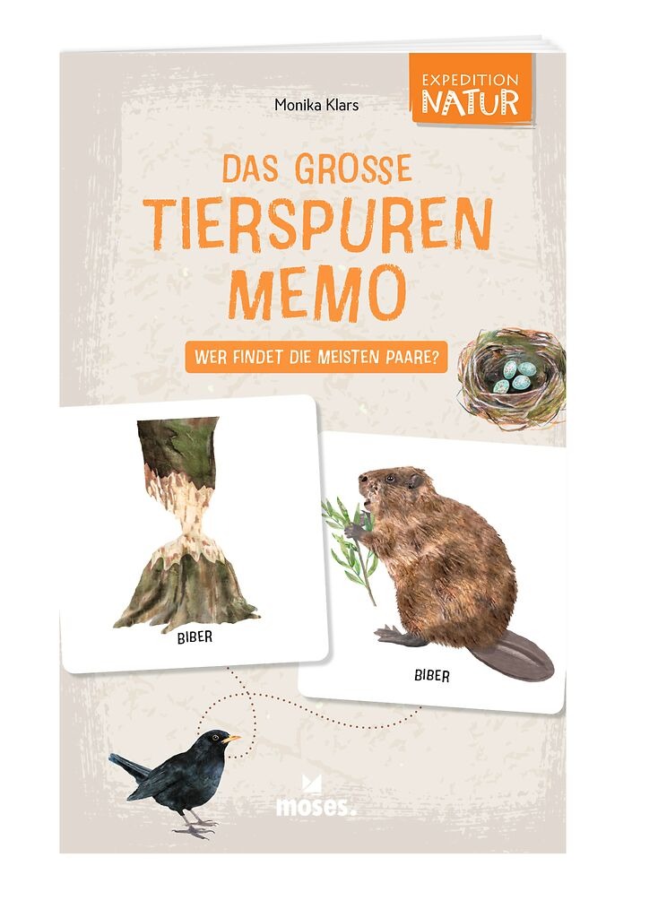 moses - Expedition Natur: Das große Tierspuren Memo