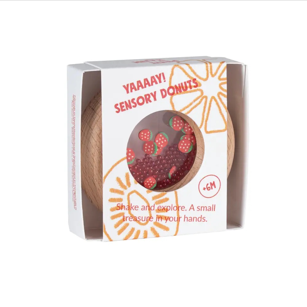 PETIT BOUM - Sensorikspielzeug "Donut Strawberries"