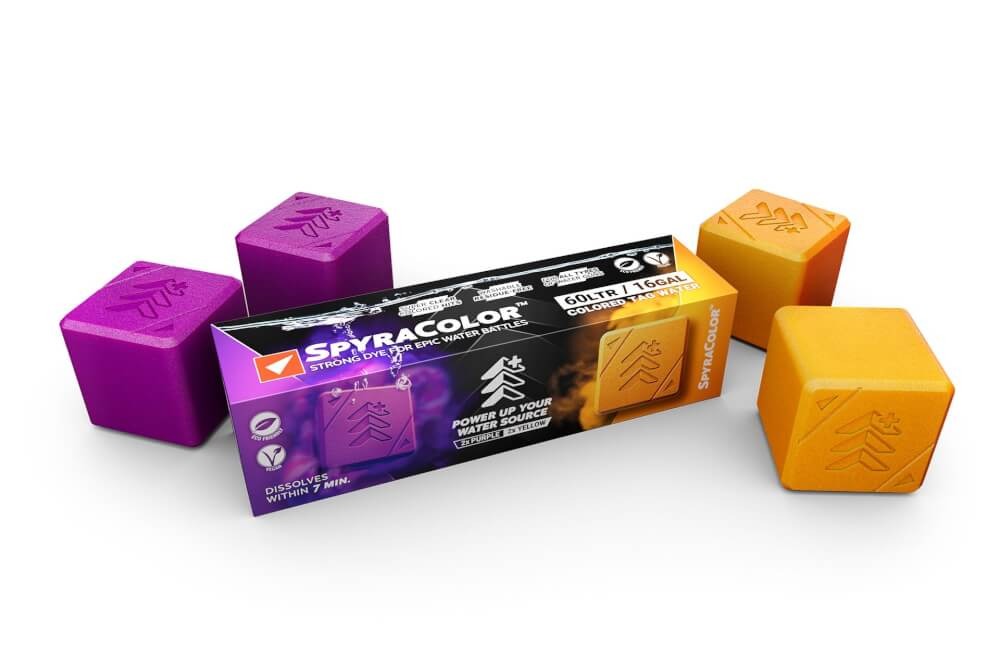Spyra - SpyraColor Wasserfarbwürfel Set Gelb/Lila, 4 Stück